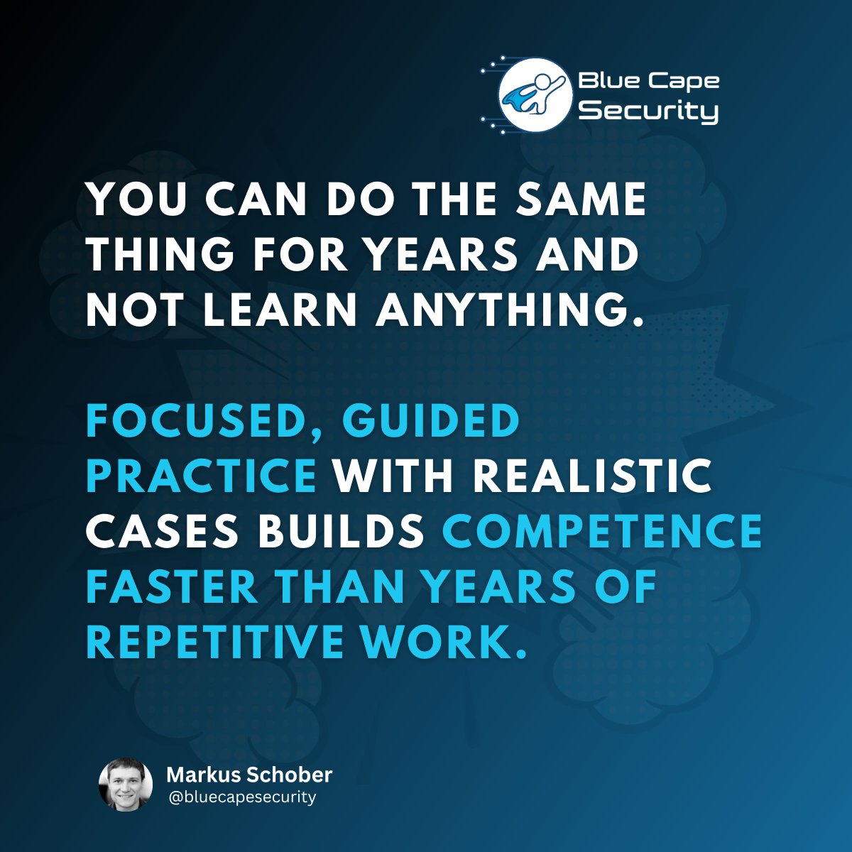 ➡️ Ever felt stuck doing the same thing for years without actually improving?

#cybersecurity #DFIR #incidentresponse #digitalforensics #cybersec #blueteamer #bluecapesecurity