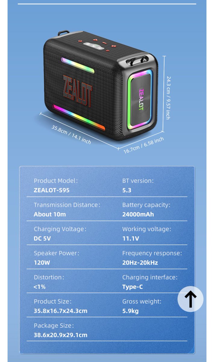 emiriatjames's tweet photo. Zealot S75 Speaker 🔊 at 500,000(slightly negotiable)
🤙Call or WhatsApp on 0769794549
📌 Galiraya Plaza
Specifications in last frame
#PixelHub https://t.co/o9P0Cpn04w