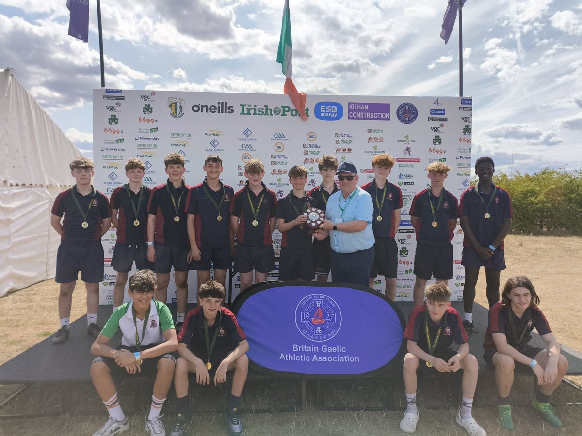 cvmssport's tweet image. Well done to the @CardinalVaughan Gaelic Football teams who entered the &apos;All Britain Championships&apos; today. All our pupils excelled as the day progressed and a special mention to the U15 team who won the Plate Competition!