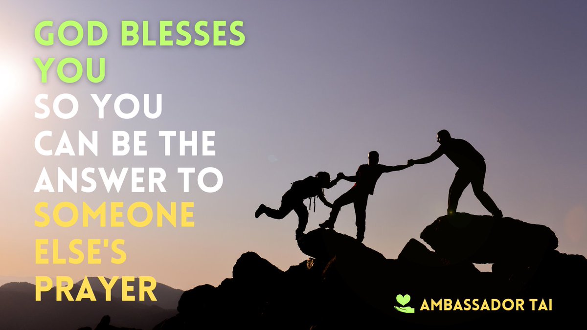 alexigbax's tweet photo. Always Remember:
God blesses you so you can be the answer to someone else's prayer 🙏🏾✨
If we truly shared love, many people wouldn't even have prayer points except, just constant thanksgiving to God every time ❤️🙌🏾
#BeABlessing #LoveInAction #AnswerToPrayer #GratefulLiving #KingdomMindset