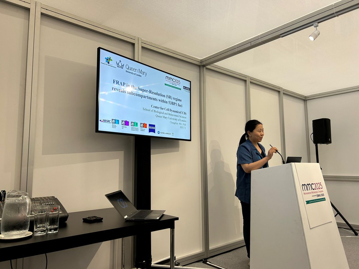 Chengchen Wu presented FRAP-SR at the #mmc2025 workshop on “Optogenetics in the SR regime’. Thanks to <a href="/RoyalMicroSoc/">RMS</a> for offering the opportunity to host the workshop.