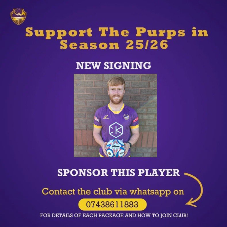 Purps Matchday (@purpsmatchday) on Twitter photo We are delighted to announce the signing of Adam Brooks. 
🟣🟡
#upthepurps We are delighted to announce the signing of Adam Brooks. 
🟣🟡
#upthepurps