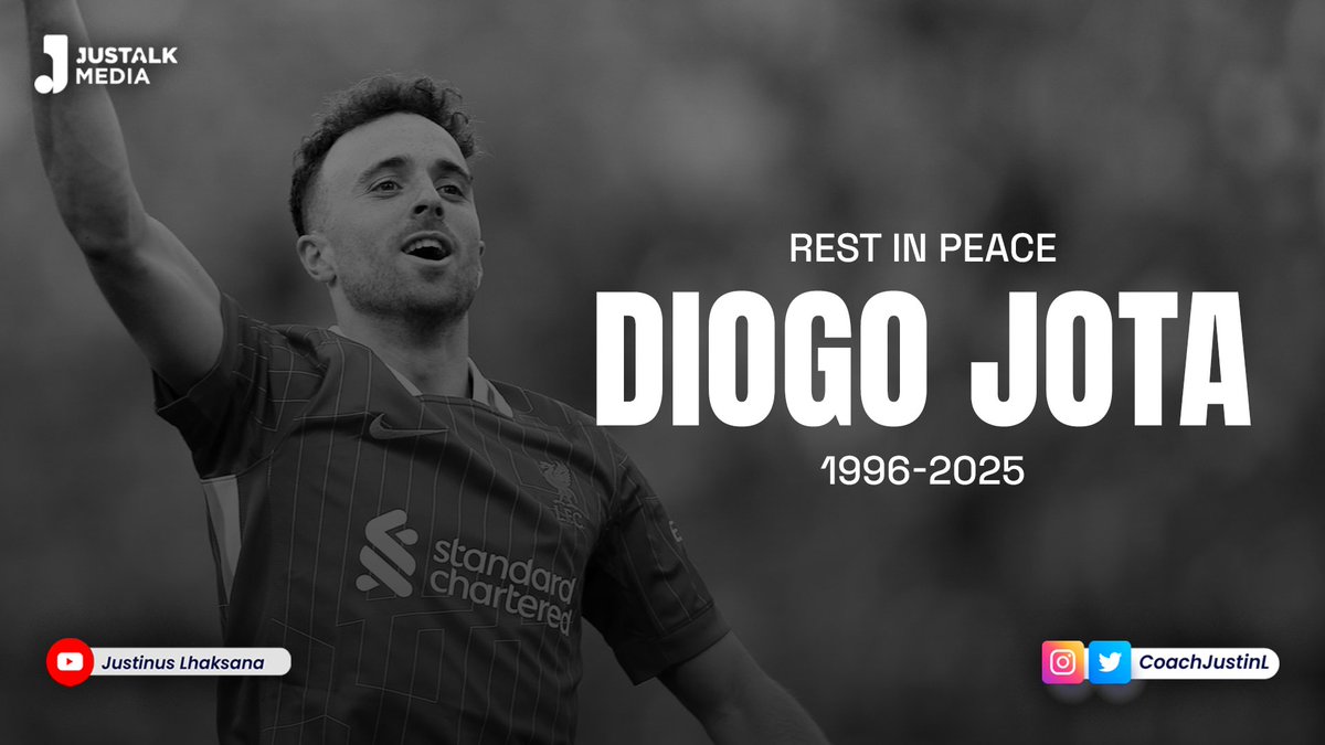 Selamat jalan, Diogo Jota. Dunia sepak bola kehilangan salah satu yang terbaik. 🕊️🖤 #RIPJota