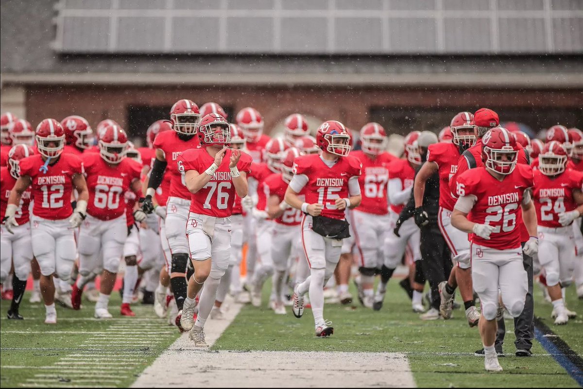 noahbarnhillFB's tweet image. After a great conversation with @coachhatem and @keye_38 I'm very blessed to say that I've received my first offer to play college football for @DUFootball at @DenisonU ! I am very appreciative and grateful for the staff and coaches at Denison for believing in me and for this…