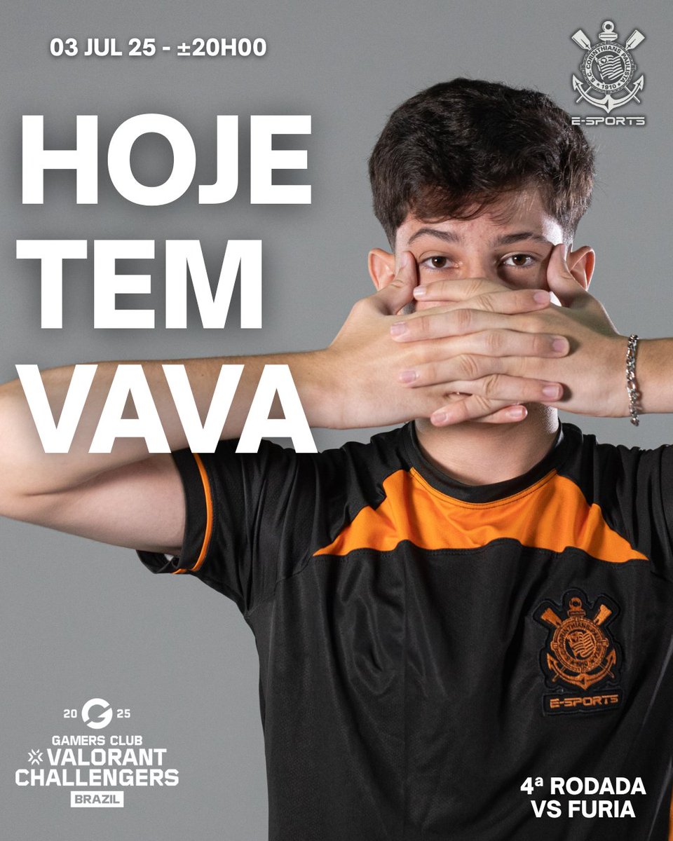HOJE TEM VAVA!! HOJE TEM O PODEROSO TIMÃO!!

Após uma semana de descanso e preparação, nós voltamos ao server para amassar, em busca da classificação.
Pra cima Timão!

🏆 #VCTGameChangers  2º ETAPA 2025 - 4ª Rodada
⚔️ MD3
🆚 <a href="/FURIA/">FURIA</a> Academy
🕔 ±20:00hrs
📺 ttv/<a href="/SCCPvlr/">VALOrinthians</a>