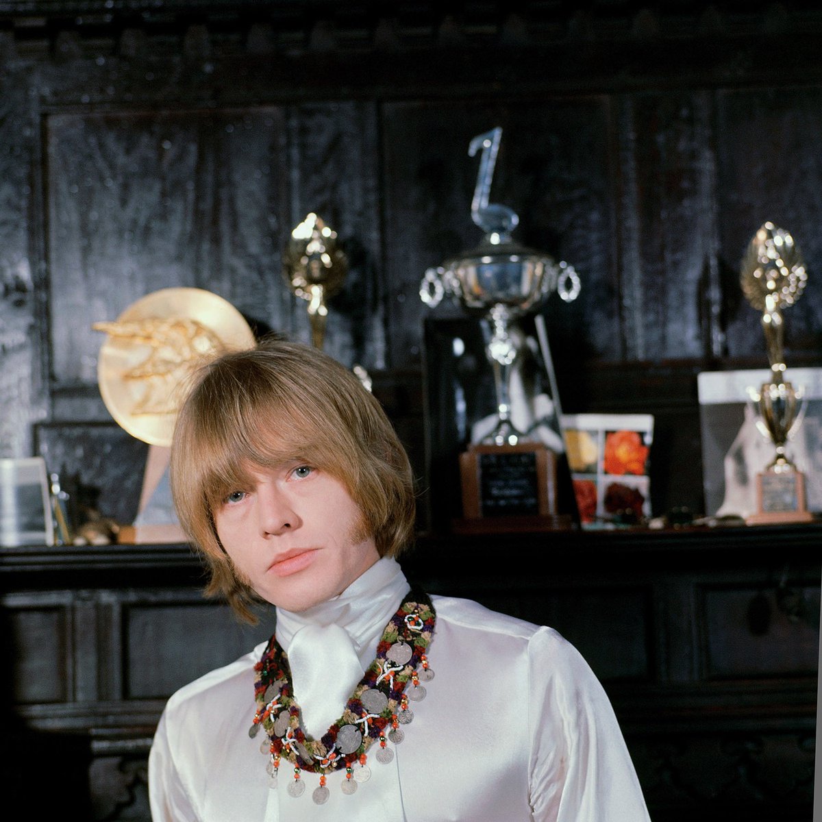 charlieboywatts's tweet image. Brian Jones, founder member of the Rolling Stones, photographed in his home by Gered Mankowitz. Brian died 56 years ago today.