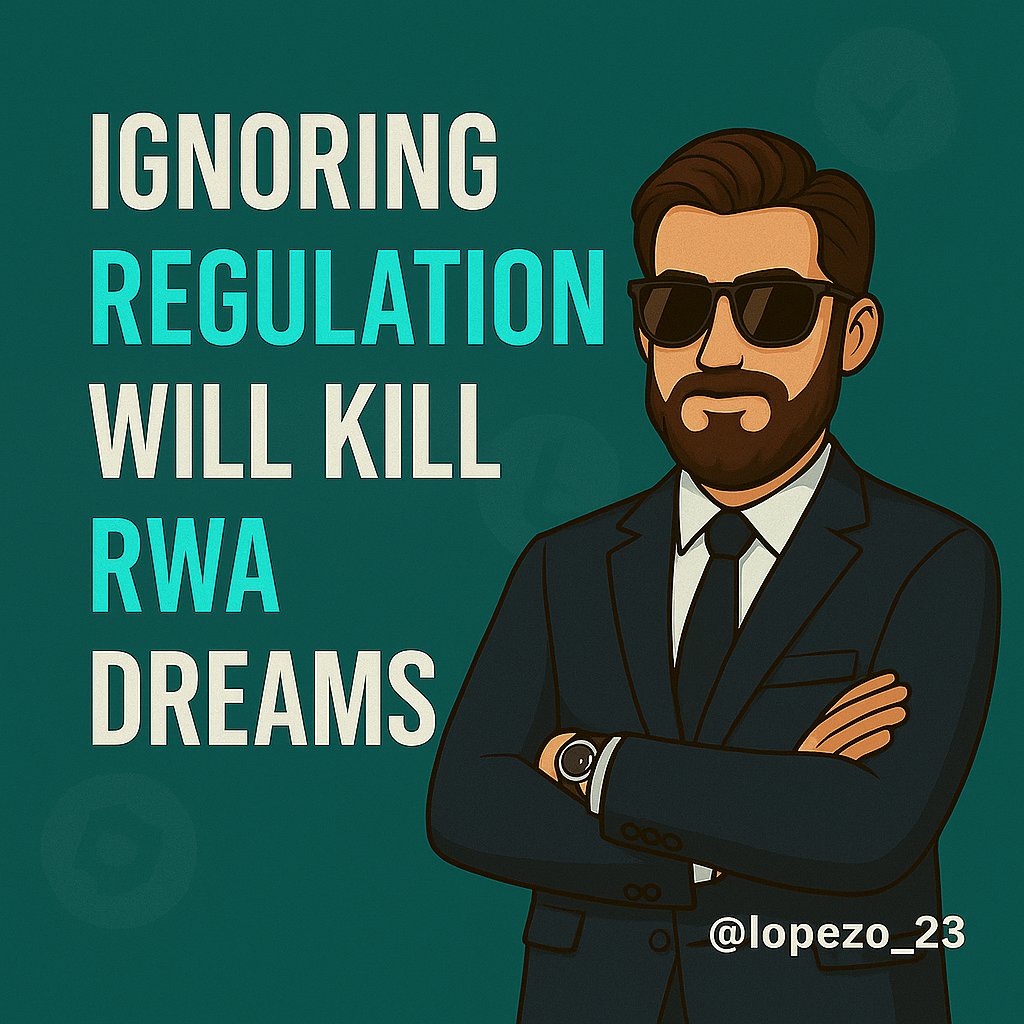 Ignoring regulation will kill RWA dreams ☠️

Everyone talks about tokenizing real-world assets/tokenization.

Few think about the regulatory reality.

Let’s break it down, THREAD 🧵👇🏻