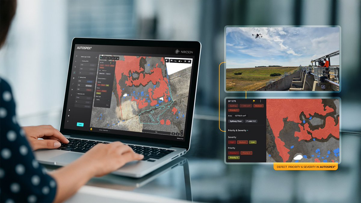 Water Security Agency worked with Niricson to enhance dam condition assessments using AUTOSPEX®. The Defect Severity &amp; Priority tool allows engineers to go beyond surface-level mapping.

#DamSafety #AUTOSPEX #MakingInfrastructureSafer