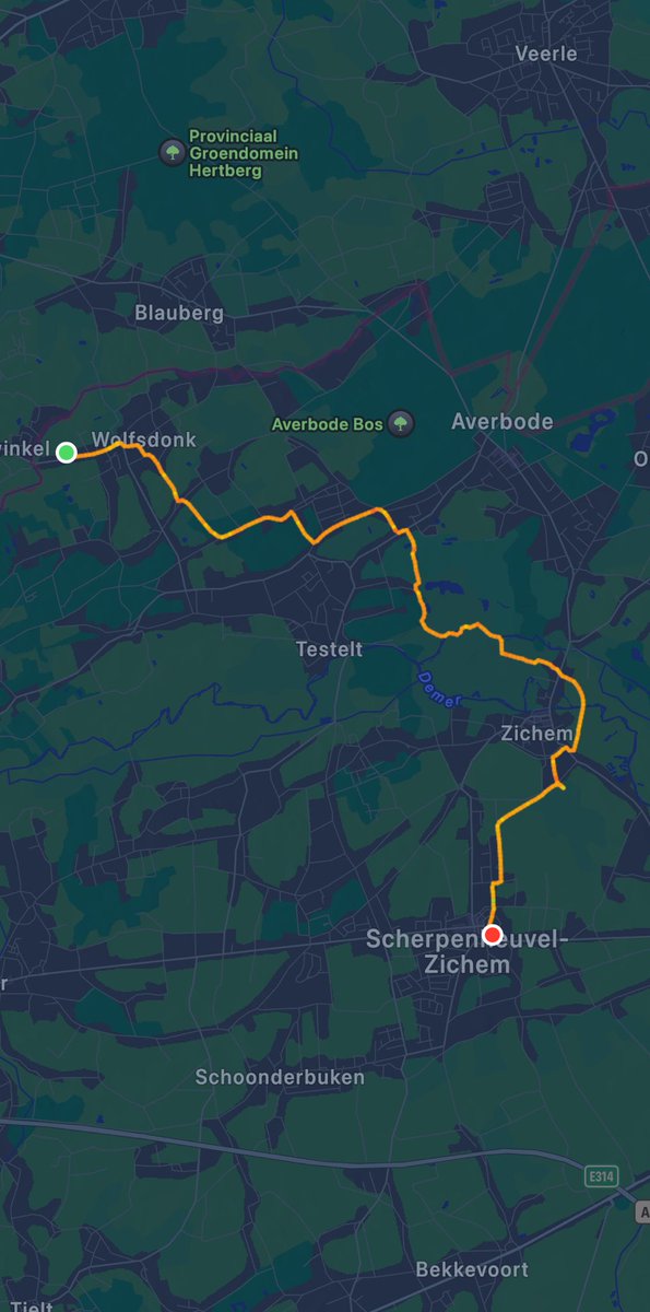 Ik heb 13,22 KM buiten gewandeld met de app Work‑out op mijn #AppleWatch.