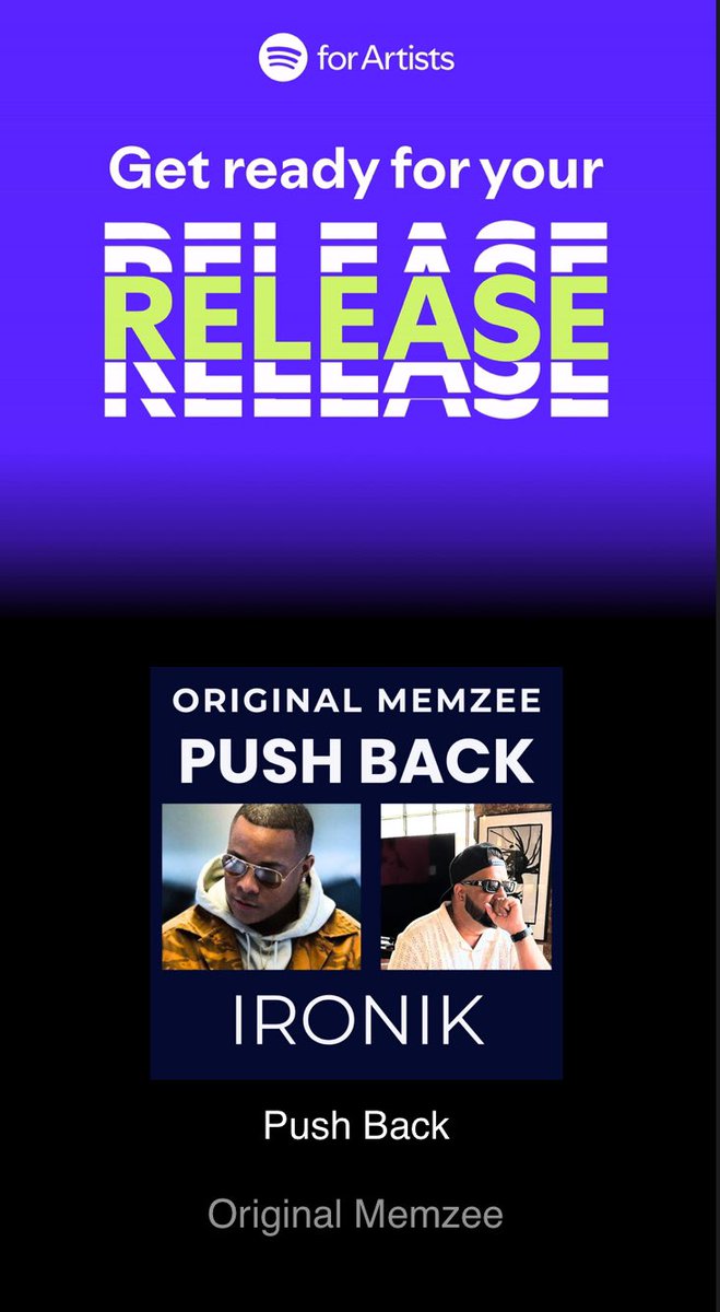 ORIGINALMEMZEE's tweet image. New music dropping tomorrow ‘PUSH BACK ‘ feat @DJIronik …… #Pushback #Newmusic