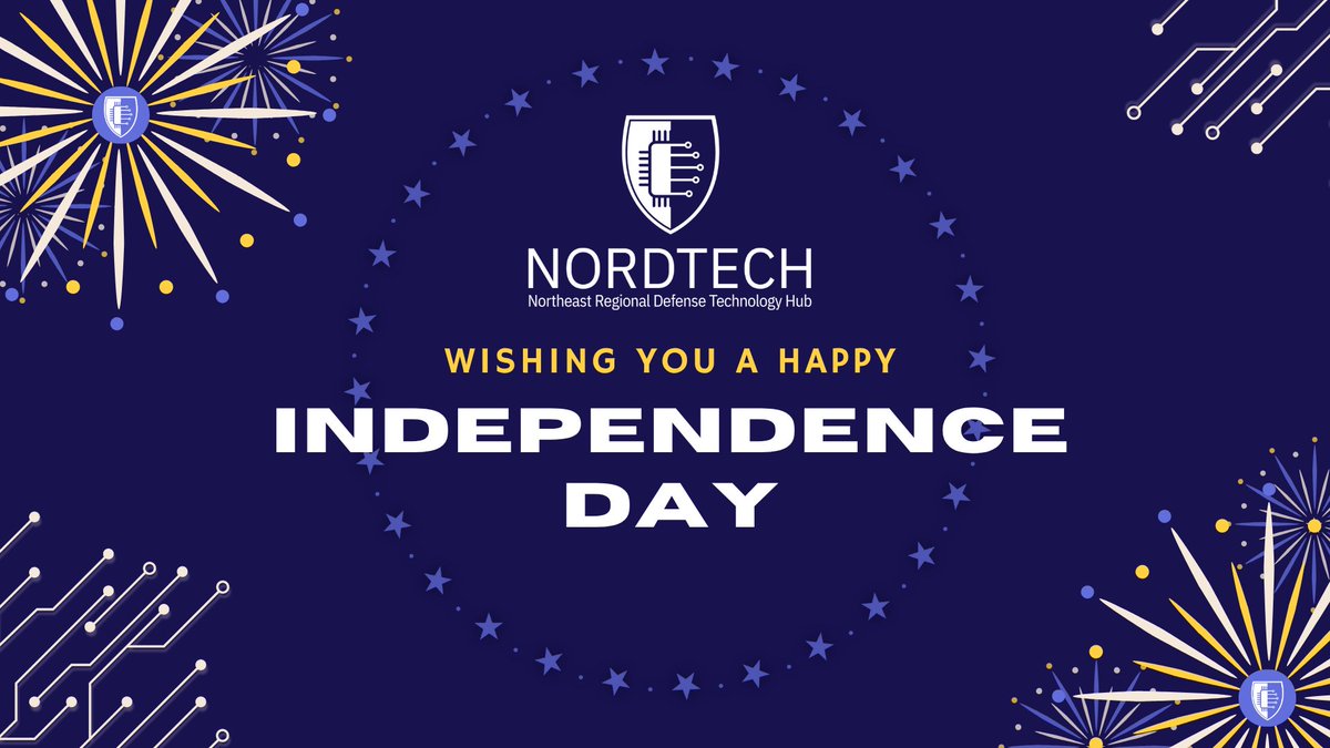 NORDTECHub's tweet image. .@NORDTECHub wishes everyone a fun-filled 4th of July, celebrating our nation’s birthday with family and friends! NORDTECH is proud to support microelectronics innovations and workforce development to further enable U.S. technological leadership. nordtechub.org