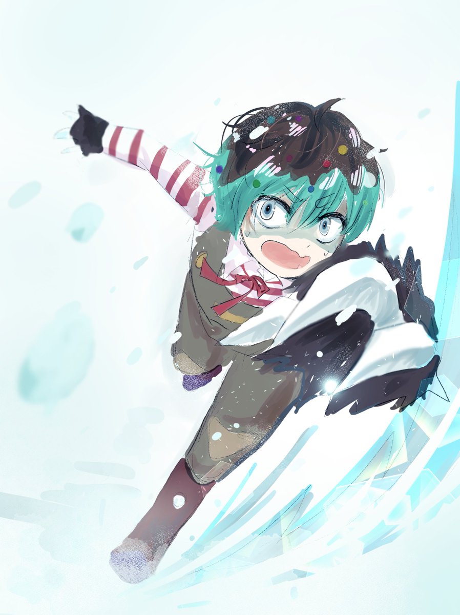 pray_box's tweet image. 今日も暑いので冬の絵4枚☃️