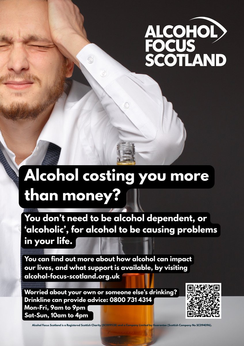 Psychtherapies_'s tweet image. Alcohol awareness week 7th – 13th July
Alcohol use can affect both our mental and physical health, if you are concerned about how you may use alcohol you can visit Alcohol Focus Scotland for advice and support.
alcohol-focus-scotland.org.uk
#alcoholsupport #aberdeenshire #wellbeing