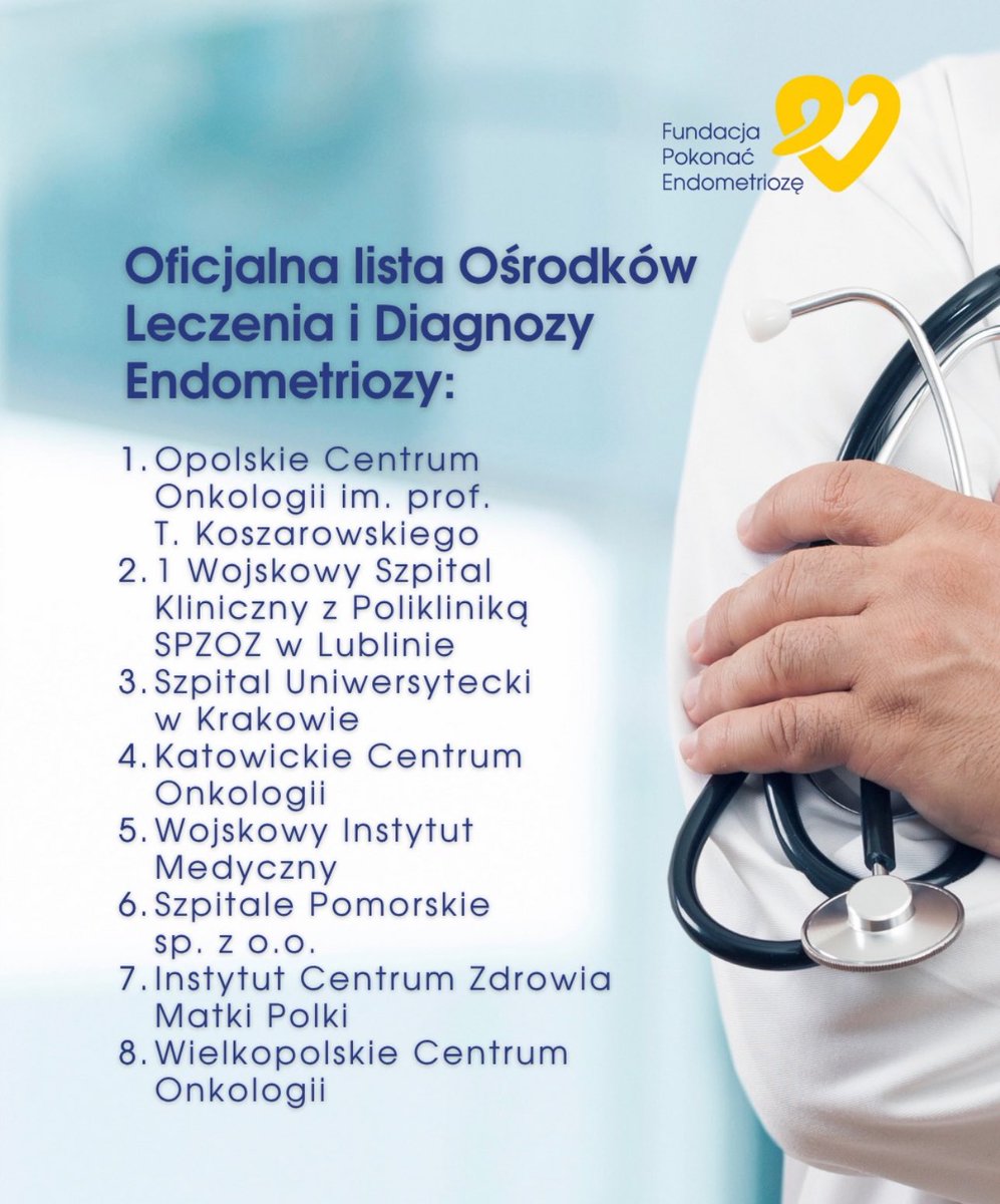 Od 1 lipca działa pierwszy program leczenia endometriozy na NFZ 💛 Jest już lista ośrodków, w których powstały centra leczenia endometriozy ze specjalistami i możliwością zaawansowanych operacji. Każda osoba z endometriozą, która potrzebuje operacji - może skorzystać.
