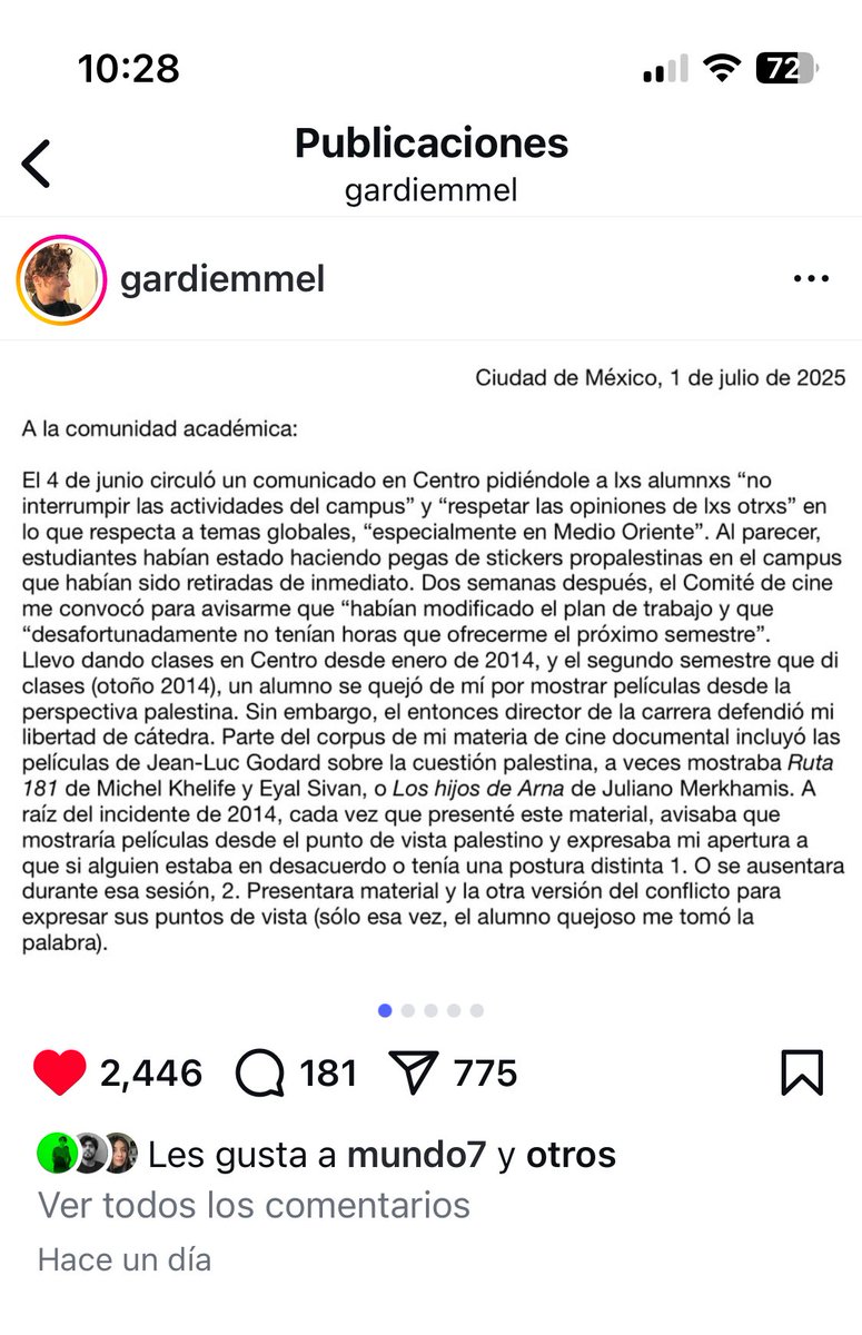 diazdelavega1's tweet photo. El año pasado tuve el placer y el honor de conocer a Irmgard Emmelhainz, a quien ya había tenido también el placer de leer. Es una mujer brillante y comprometida que vio limitada su libertad académica en Centro debido al acoso sionista. Lean y difundan https://t.co/mOG0fDTsU0