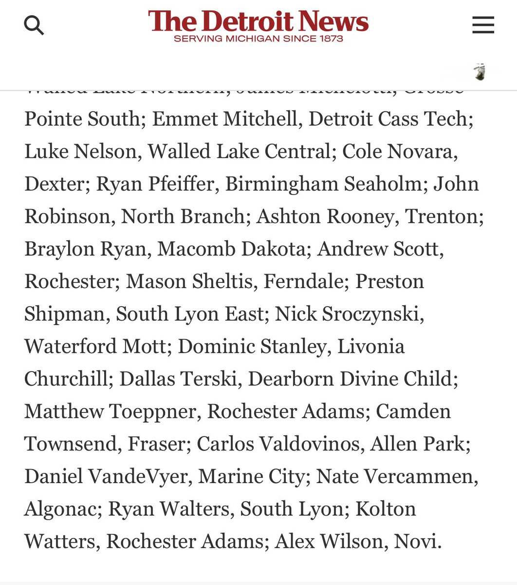 Rochester Adams Baseball (@adamsbaseball) on Twitter photo Congratulations 2026 <a href="/RylandWatters/">Ryland (Rino) Watters</a> for being named <a href="/detroitnews/">The Detroit News</a> 2nd team All-Metro Detroit Baseball Team. 2026 <a href="/MattToeppner/">Matt toeppner</a> & 2028 <a href="/FlipWatters2028/">Koltyn “Flip” Watters</a> earned honorable mentions. <a href="/athletics_adams/">Rochester Adams Athletics</a> Congratulations 2026 <a href="/RylandWatters/">Ryland (Rino) Watters</a> for being named <a href="/detroitnews/">The Detroit News</a> 2nd team All-Metro Detroit Baseball Team. 2026 <a href="/MattToeppner/">Matt toeppner</a> & 2028 <a href="/FlipWatters2028/">Koltyn “Flip” Watters</a> earned honorable mentions. <a href="/athletics_adams/">Rochester Adams Athletics</a>