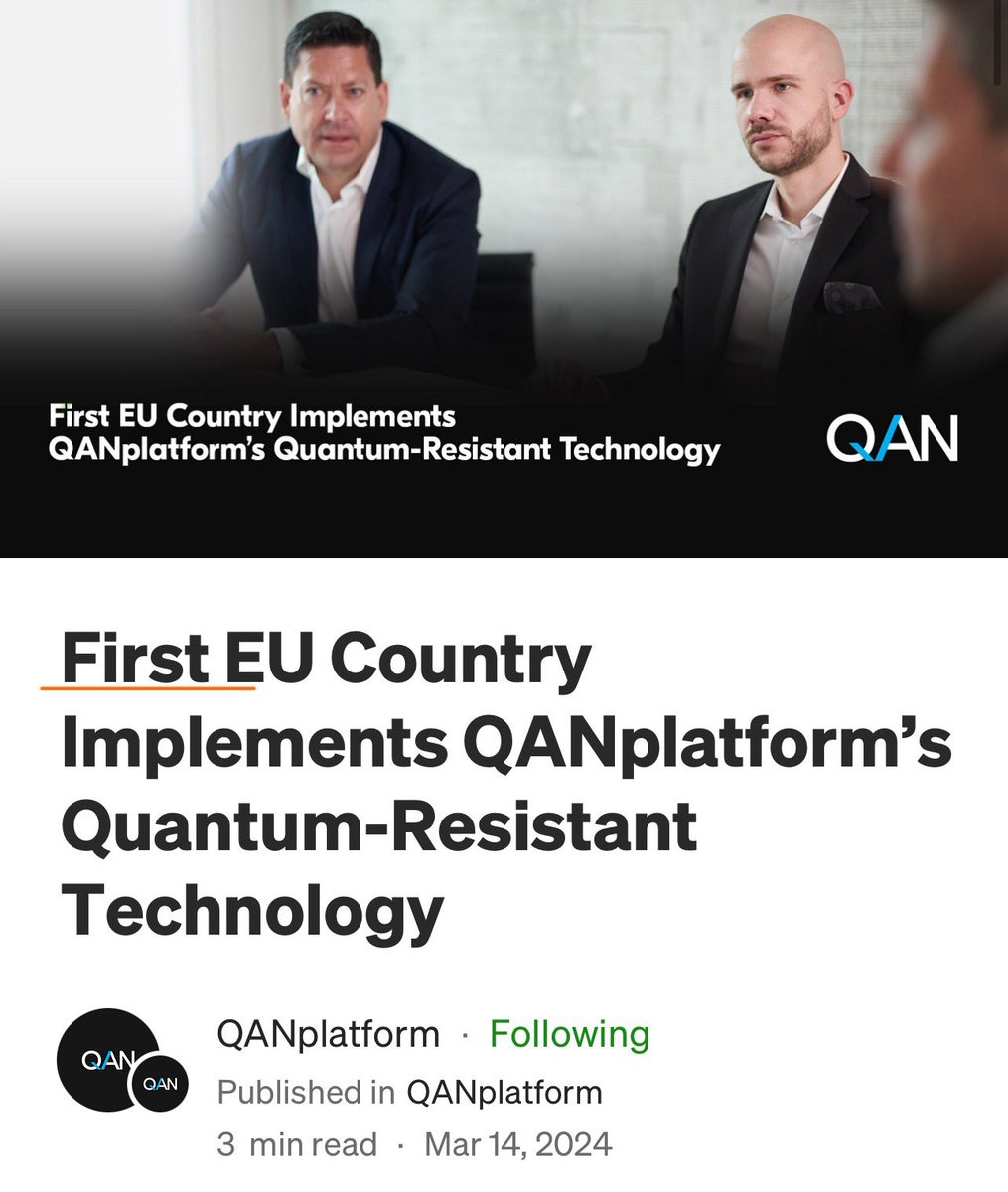 Harv (@dsharv719) on Twitter photo <a href="/QANplatform/">QANplatform</a> Bet they'll all want to see how to protect against the risk. They know who to call! <a href="/QANplatform/">QANplatform</a> Bet they'll all want to see how to protect against the risk. They know who to call!