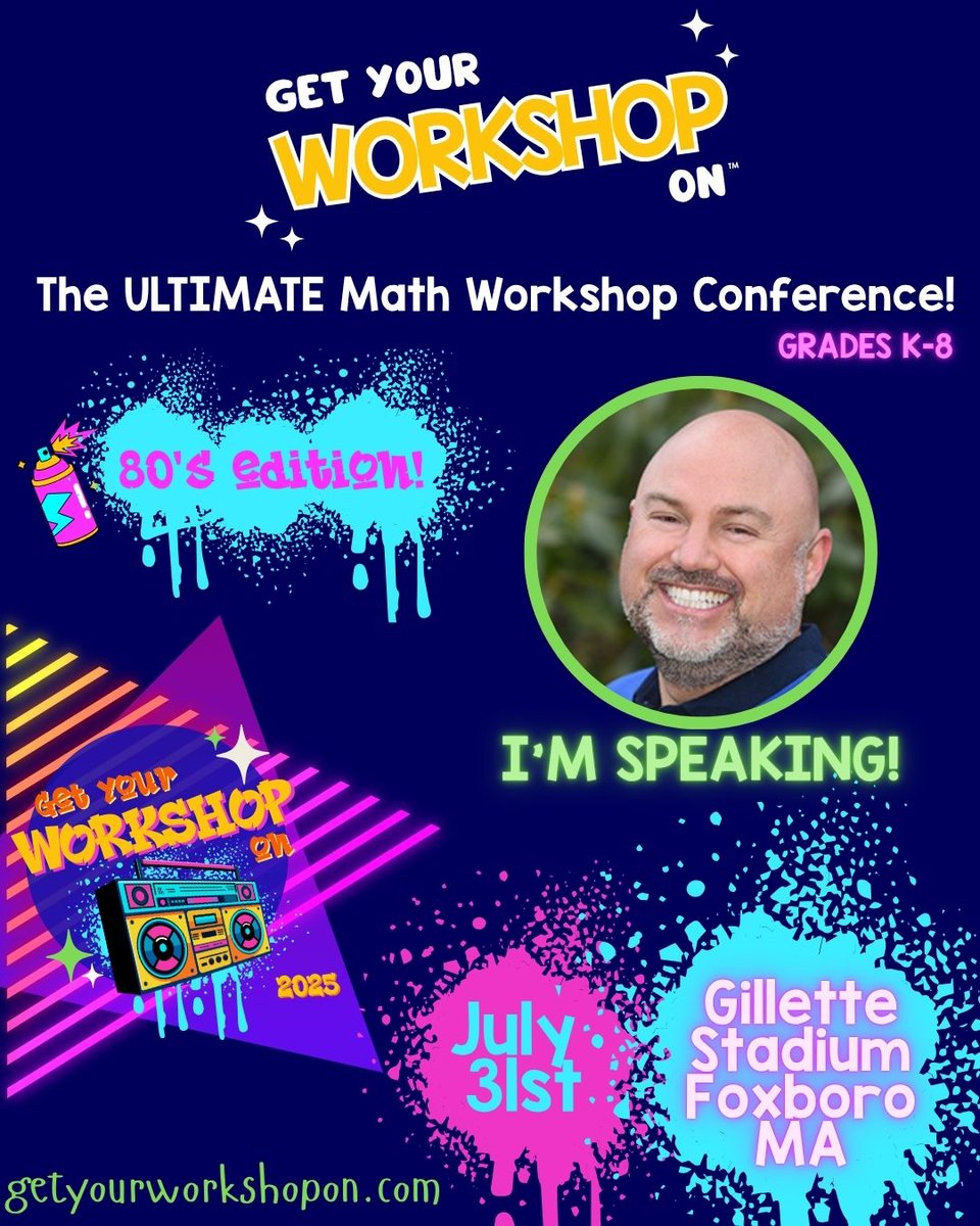 teedjvt's tweet image. Exited to be presenting for the first time at #GetYourWorkshopOn!
Thank you @alisonmellomath for the invite!
Come Get your Number Talk Groove on!
Register here: getyourworkshopon.com
#80s #Math #MathTeacher #NumberTalks #NumberSenseRoutines #ITeachMath