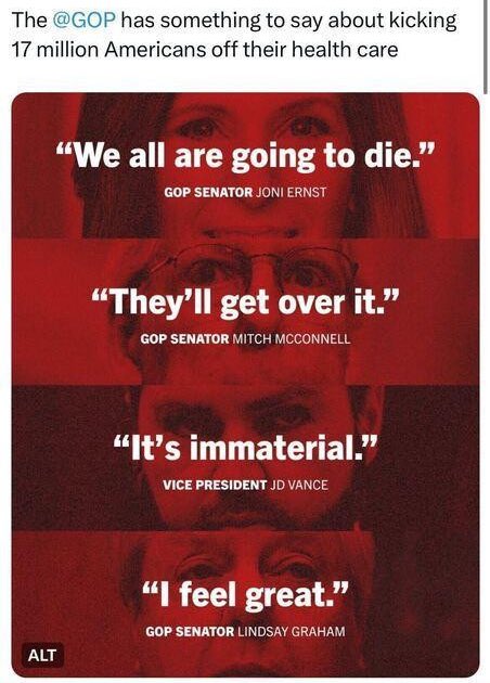 epmurphymn's tweet image. In 2010, I was filled with hope as Congress passed the ACA, knowing it would save lives, stabilize providers, and strengthen our state’s budget.
It did that.
Watching this GOP Congress unravel it all to pay for permanent tax cuts for the wealthy few is reprehensible.
