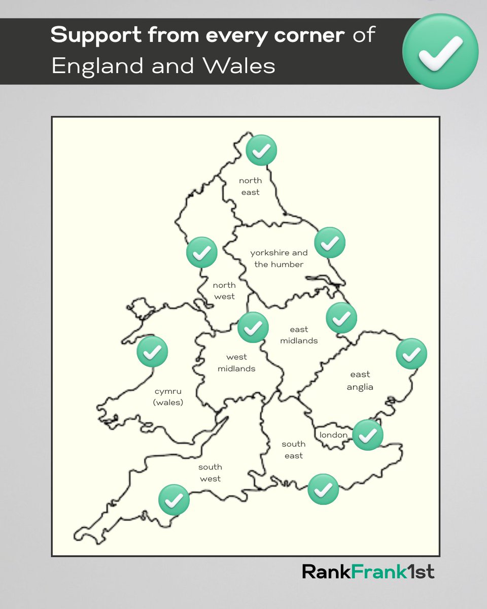 Leading the race 📊

Wow, it's happening! Your support so far is making the possibility of a passionate, experienced and committed Deputy Leader a real possibility - thank you ⭐

#RankFrank1st
#FrankForDeputy
#GreenParty