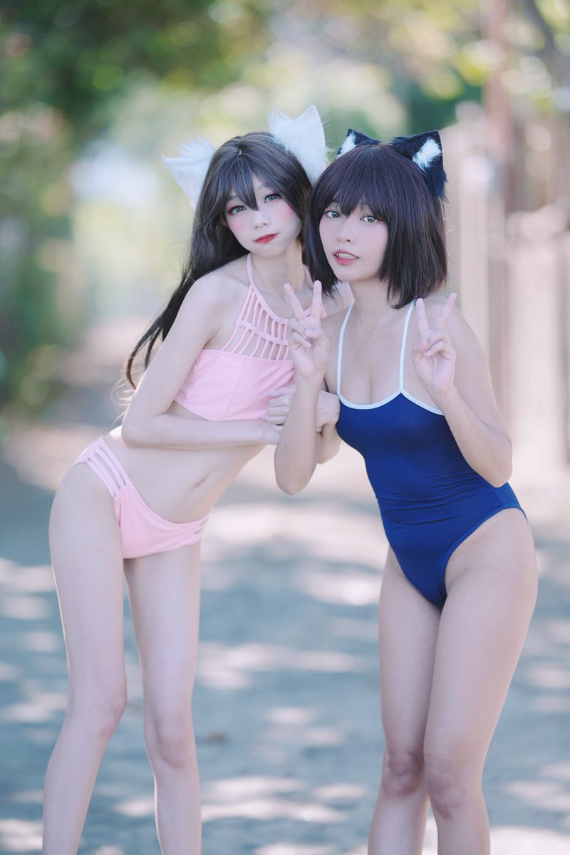 MaikaLewd's tweet photo. Episode 7 - Summer time, it's the beach episode of Mikkity × Maika
I miss you @_mikkitty 🥺❤️
#nekogirl #cos #Coser #Cosplaying #Cosplayer #Cosplay #Cute #Twins #Waifu #InkolMedia #Inkol #cute https://t.co/gADSPEtCjx