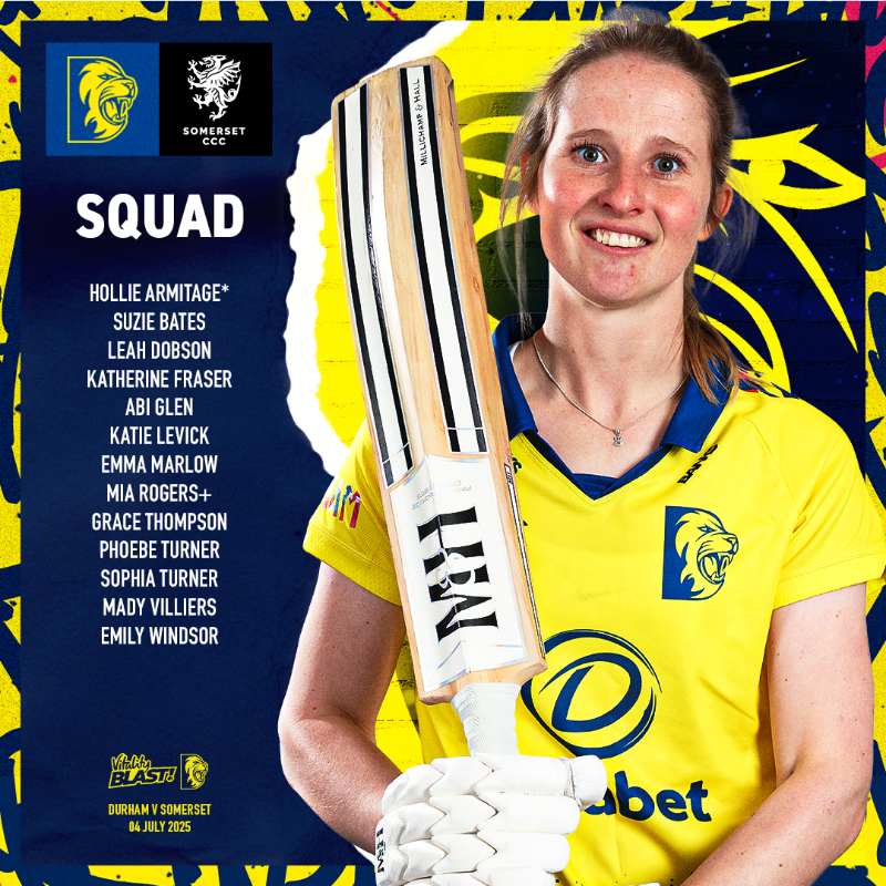 DurhamWomen_'s tweet photo. Emily Windsor set for her Durham debut. 🤩

Dani Hazell has named a squad of 13 to take on Somerset at home in the @VitalityBlast. ⬇️

#ForTheNorth