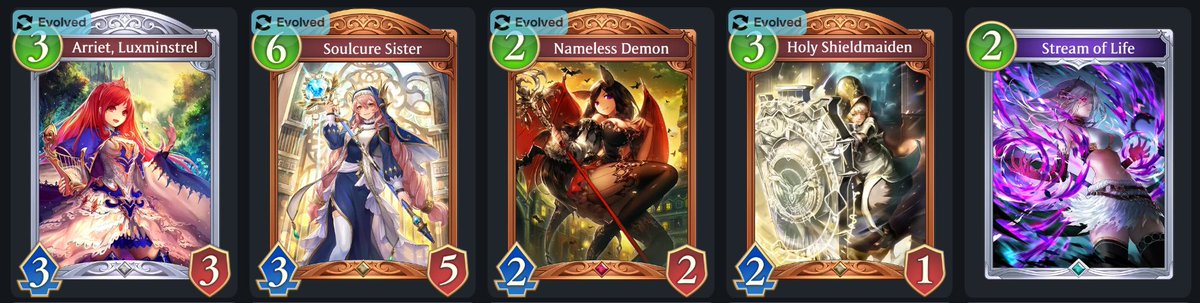 If you're playing Shadowverse: Worlds Beyond, you might have heard me as the cards Stream of Life, Holy Shieldmaiden, Nameless Demon, Soulcure Sister, &amp; Arriet, Luxminstrel! Many thanks to <a href="/MarcGraueStudio/">Marc Graue Recording Studios: Voiceover and Post</a> and <a href="/Cygames_EN/">Cygames</a> for having me!