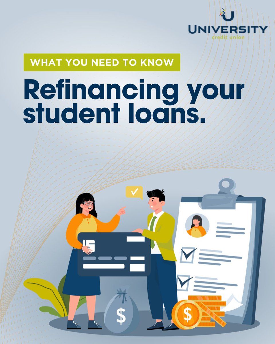 The cost of your student loans can be overwhelming, but refinancing might make things more affordable. Our latest blog post breaks down what refinancing actually means, when it makes sense, and how to get started. Read it here: ucu.org/blog/student-l…
