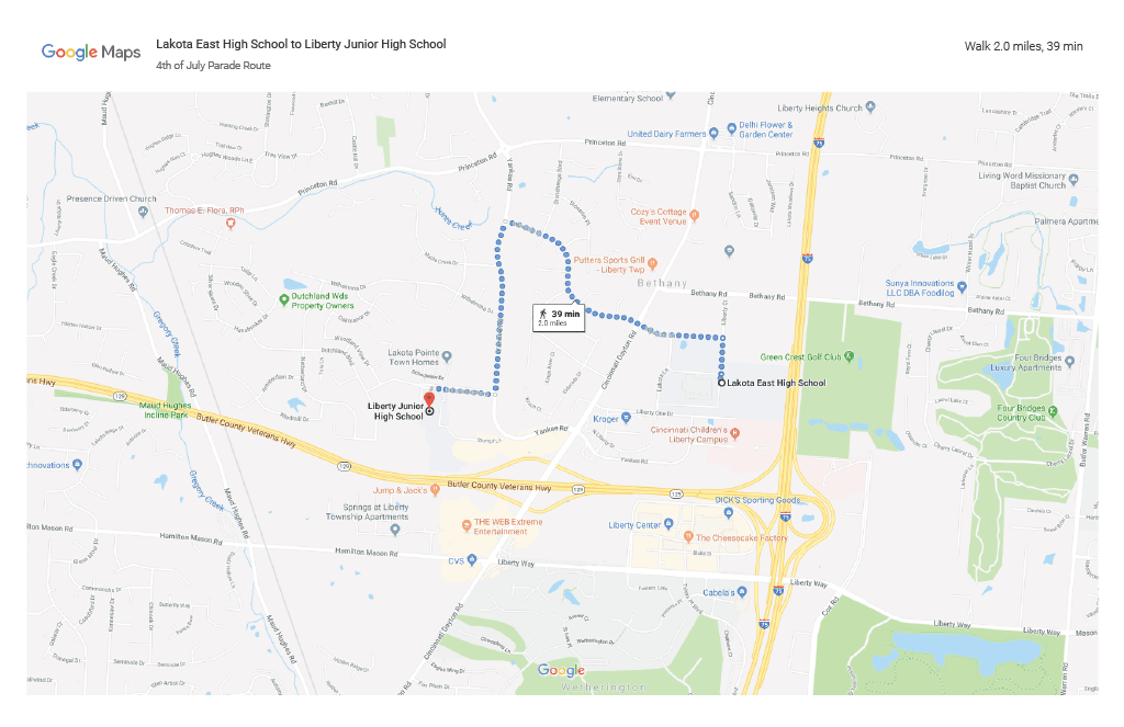 TODAY is the DAY! The Liberty Township 4th of July Parade kicks off at 9 a.m. from Lakota East High School and ends at Liberty Junior School. Come out and celebrate Independence Day with the community!