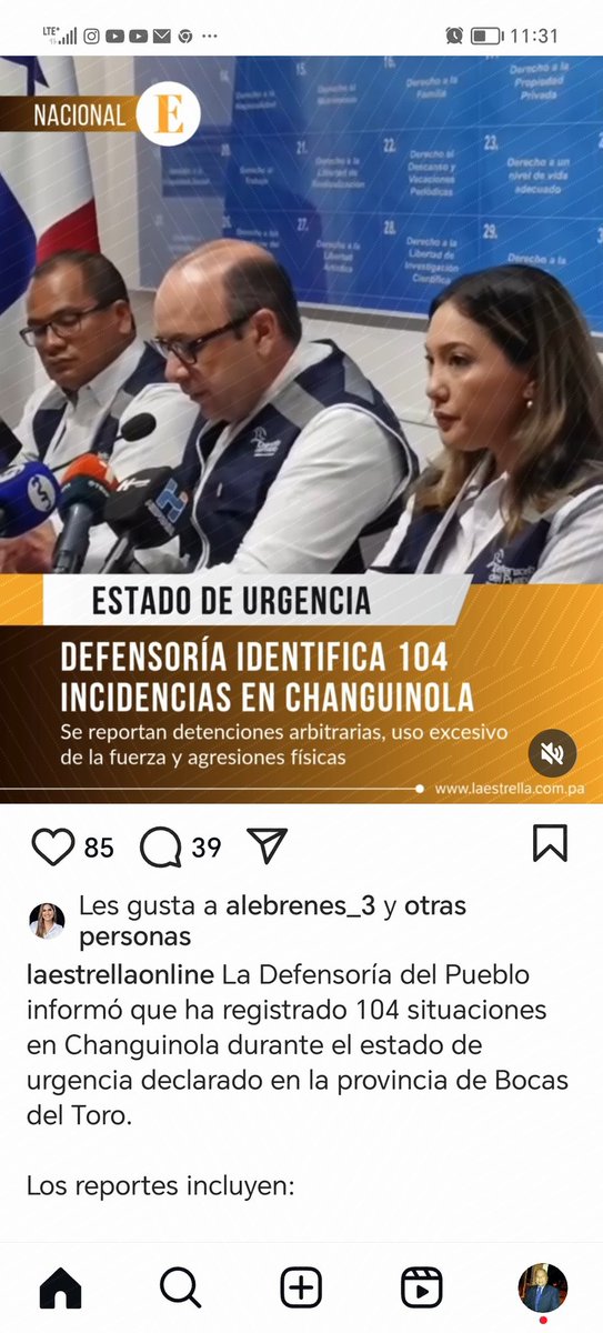 Juan de Dios Hernandez Sanjur. (@hernanjua) on Twitter photo Es oportuno recordar a los altos mandos del gobierno nacional qué los crímenes de lesa humanidad no prescriben ni en su acción, ni en la ejecución de la pena. Por esa razón siempre se deben respetar los derechos humanos. <a href="/DefensoriaPan/">Defensoría del Pueblo de Panamá🕊</a> Es oportuno recordar a los altos mandos del gobierno nacional qué los crímenes de lesa humanidad no prescriben ni en su acción, ni en la ejecución de la pena. Por esa razón siempre se deben respetar los derechos humanos. <a href="/DefensoriaPan/">Defensoría del Pueblo de Panamá🕊</a>