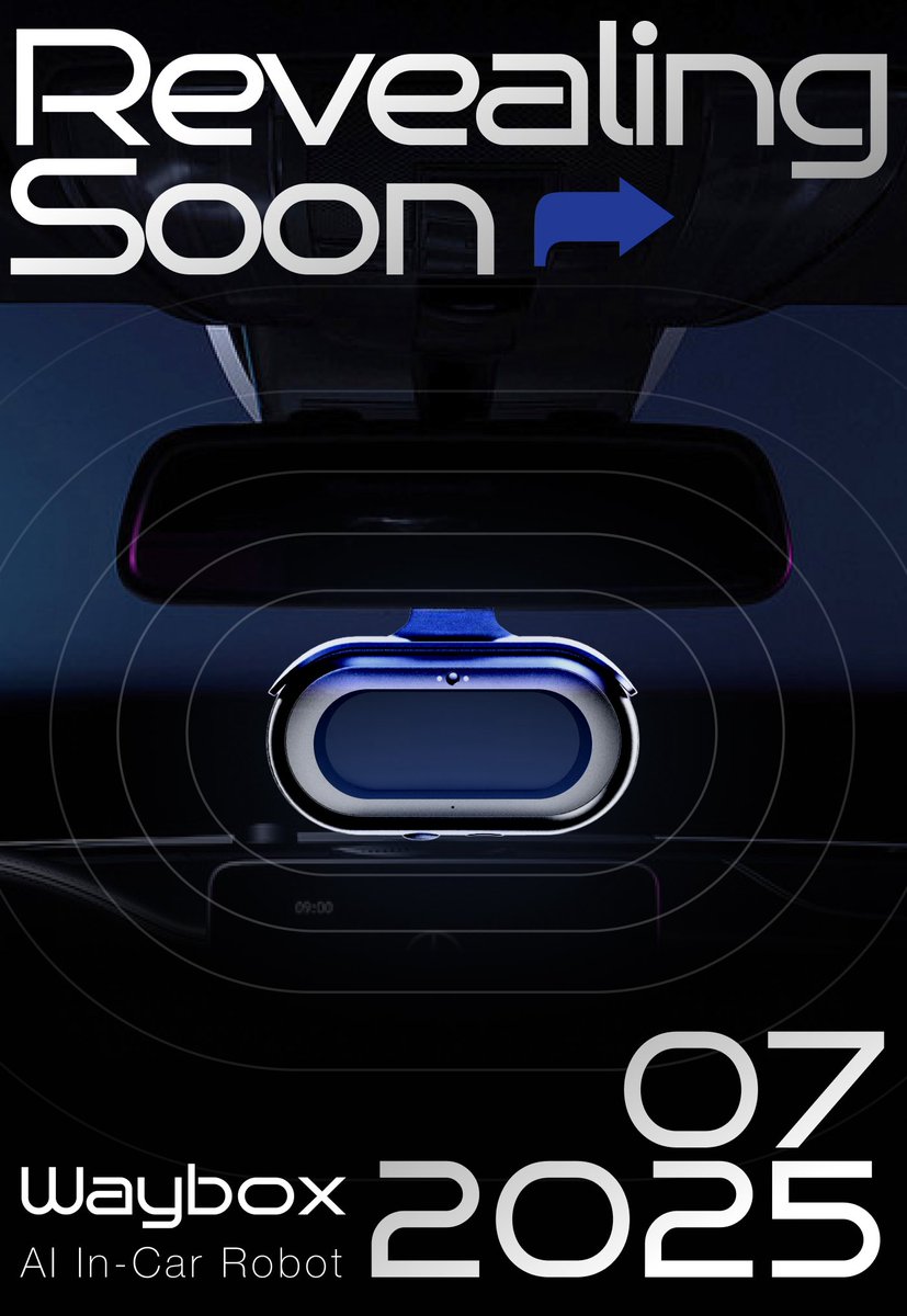 Waybox_ai's tweet photo. Stop Driving Alone
🚗 The world’s first AI in-car companion 
🚀 Revealing Soon
#ai #companion #robotic https://t.co/9QTDMFmNjG
