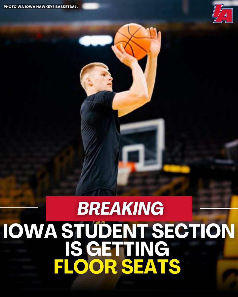 Coach McCollum said he wanted Carver to be louder, so they’re bringing the students closer to the action! 

Starting this season, student section seating will be expanded with a 200 seat riser court side 

#IAbasketball X #hawkeyes