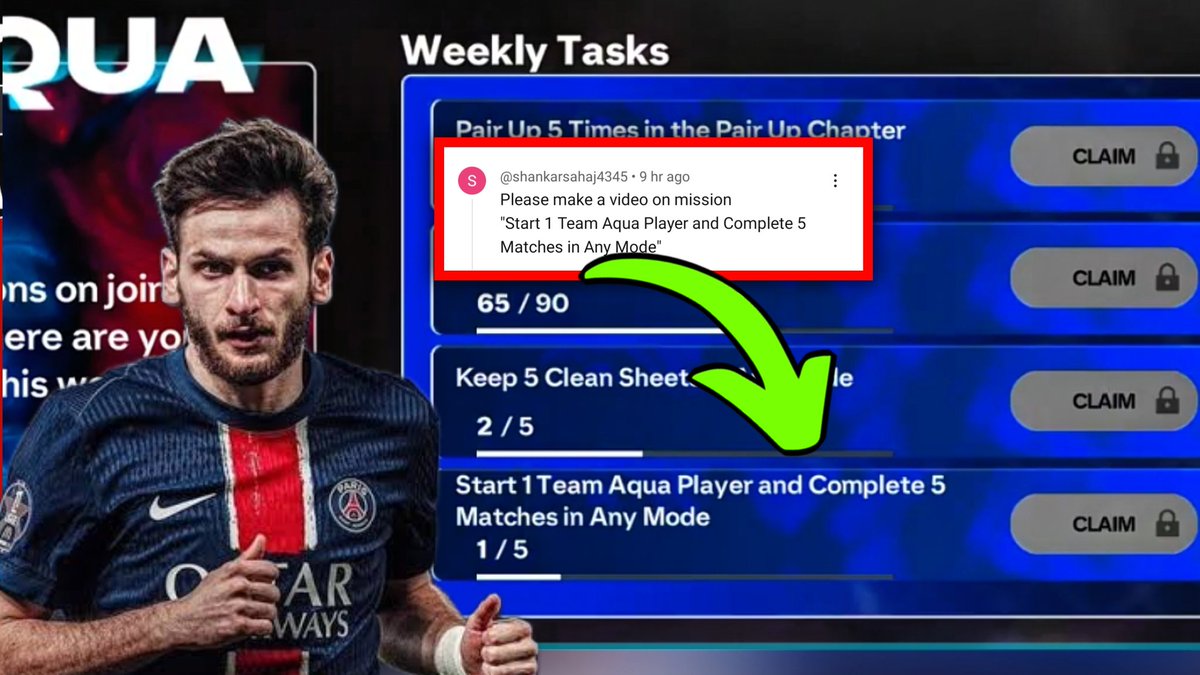 Gaming4Life1818's tweet photo. How to Complete Start 1 Aqua vs Inferno Player and Play 5 Matches in ea fc fifa mobile 25 

Video link :-
https://t.co/CMjStrgUY8

#fcmobile #fifamobile #EAFC25 @EASFCMOBILE @Sappurit  #fcmobile25  #pairup #tiles #flip #chapter #quest https://t.co/o2zpxJ8G48