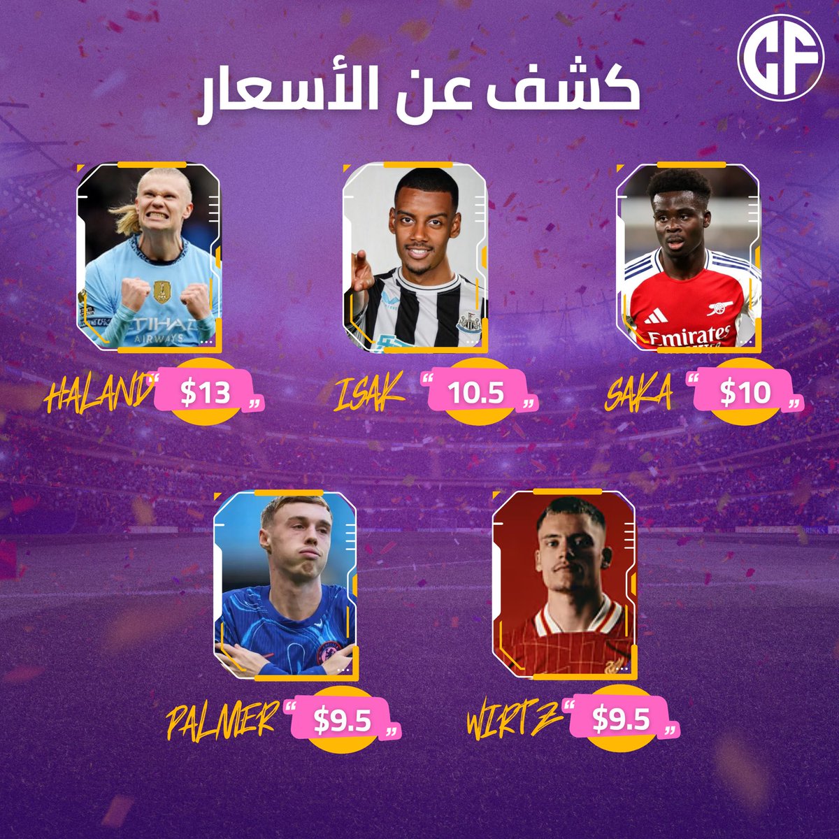 👑 صلاح بـ 13.5$ 🔥
مين يقدر يستغنى عن الملك؟ 😎
💭 فريق بدون صلاح؟ صعبة 🤯
💥 باقي الأسعار نزلت كمان:
⚡️ هالاند – 13$
🚀 إسحاق – 10.5$

اكتب أول لاعب هتختاره 👇
#صلاح #فانتسي_الدوري_الانجليزي