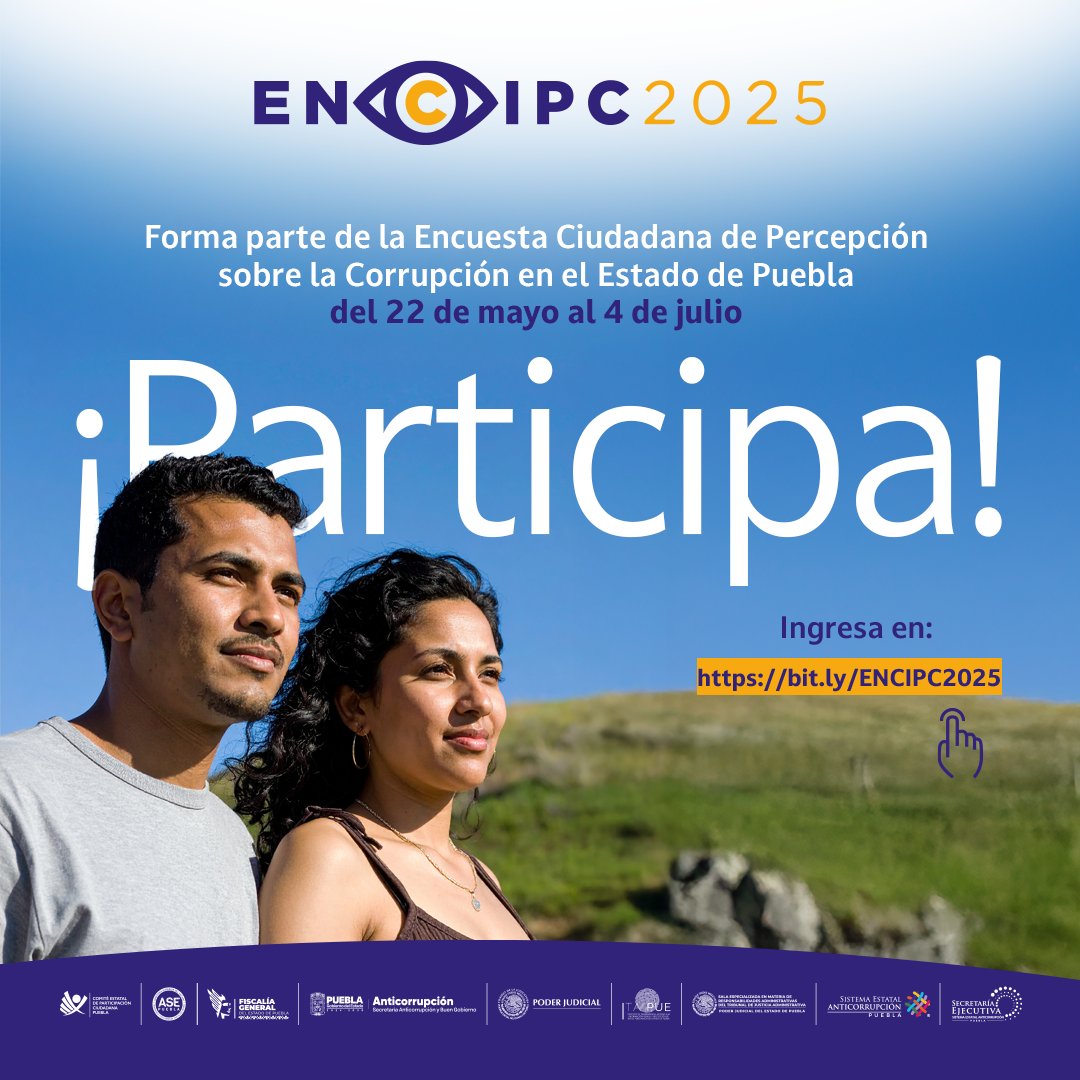 📊 ¡Última semana para participar! 🗣

Queremos escuchar tu voz en la Encuesta Ciudadana de Percepción sobre la Corrupción 2025 🗳️🕵️‍♂️

📝 Responde aquí 👉  tinyurl.com/3e3w3rbp

#ITAIPUE🔍 #ENCIPC2025 #ParticipaciónCiudadana #CombateALaCorrupción
