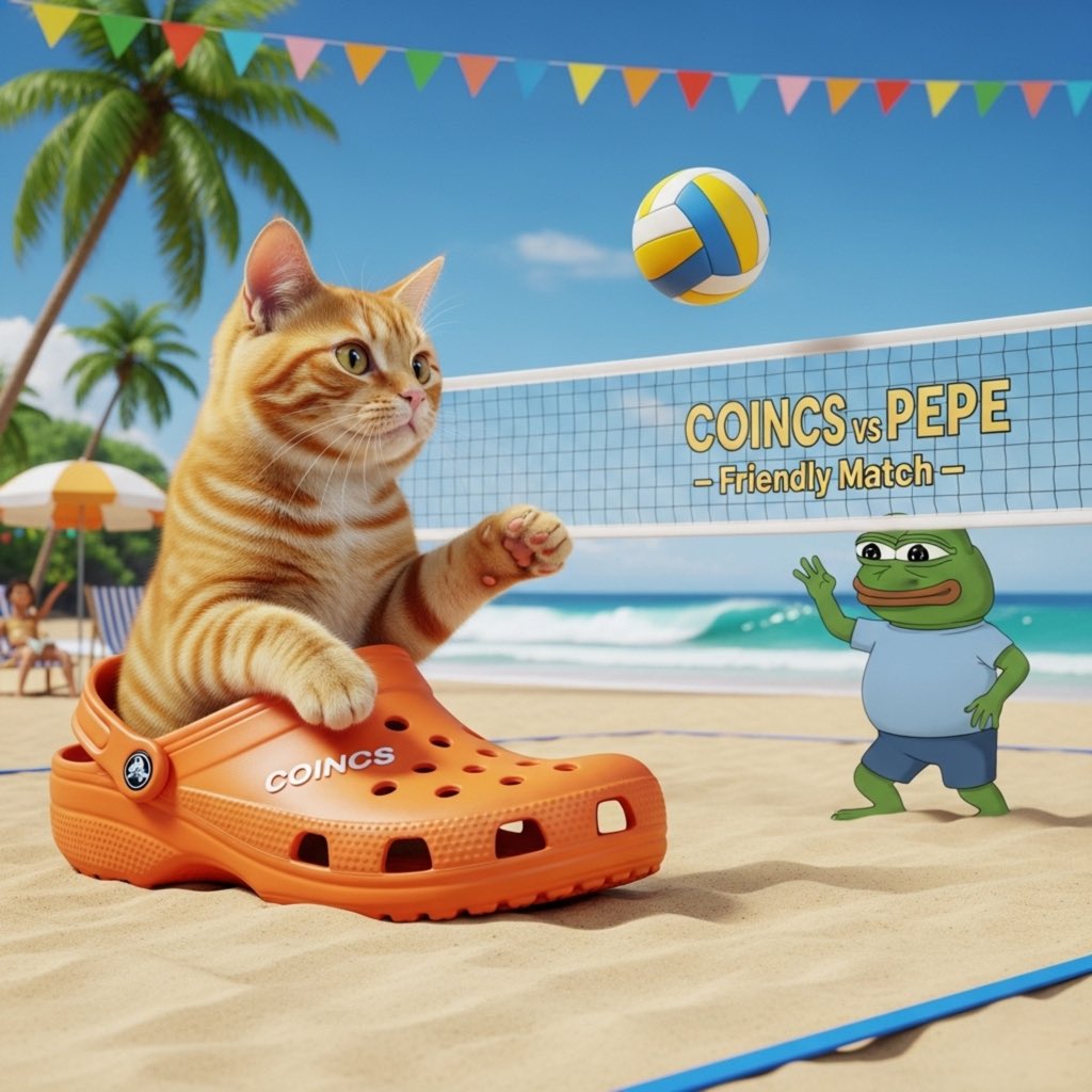 COINCSOFF's tweet photo. Beach Mode: Activated! 🌊
Coincs and PEPE are totally owning the beach scene, showing everyone how to reach peak chill vibes! 😎 The crypto party's just getting started.
Ready to jump into the summer fun? Don't miss out on the hottest #MemeCoin action! #Solana #NewToken