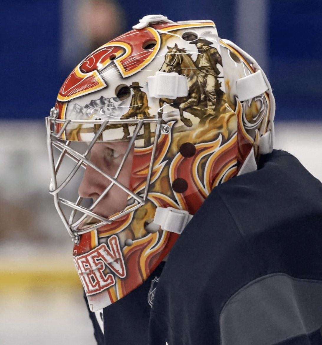 Friedesigns's tweet image. A fun project for Arsenii Sergeev of the @NHLFlames @AHLWranglers Have an awesome season Arsenii with your new team!! 📸:Calgary Flames