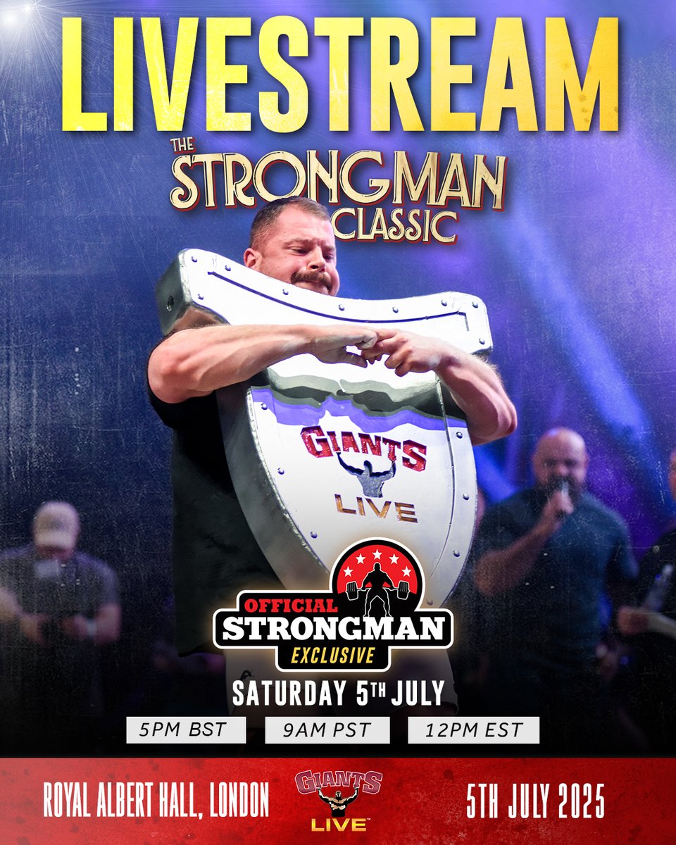 We are just 2 days away from The Strongman Classic 2025! 💪 

This show is SOLD OUT, but you can watch it LIVE or ON DEMAND via officialstrongman.com 📺 

Sign up today: officialstrongman.com/.../the-strong…