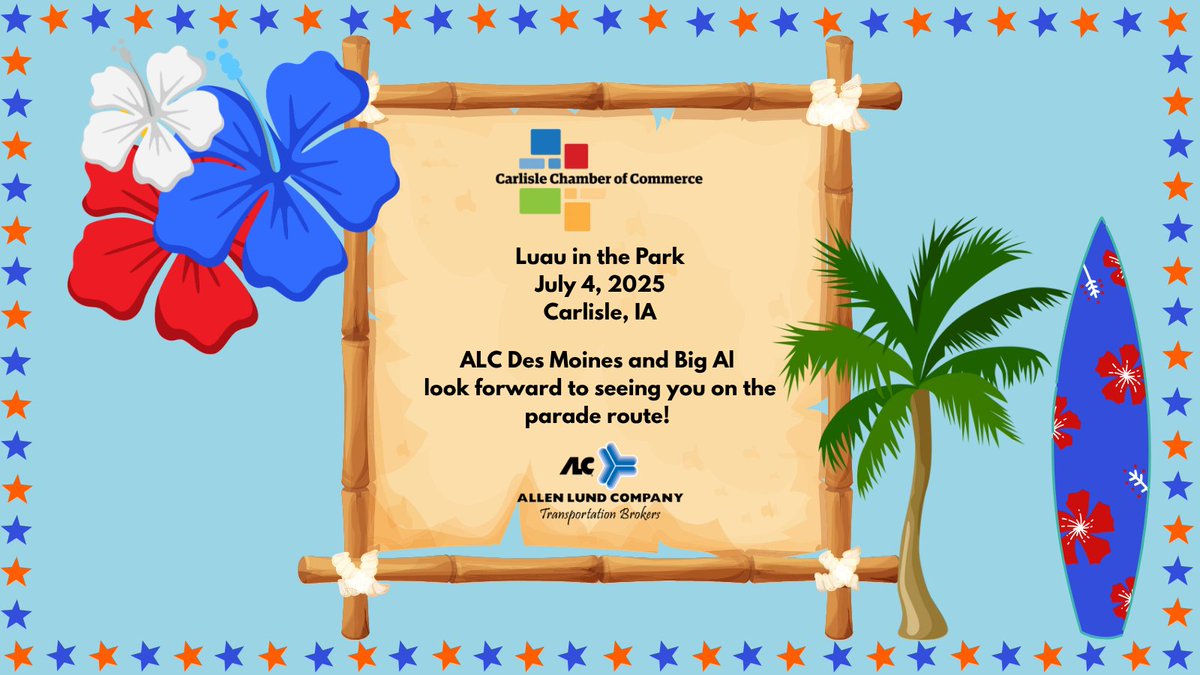 We’re proud to be part of this community tradition, alongside the Carlisle Chamber of Commerce, as we celebrate community, summer, and the spirit of Independence Day. See you on the parade route with our truck, Big Al! ♥️💙🎆