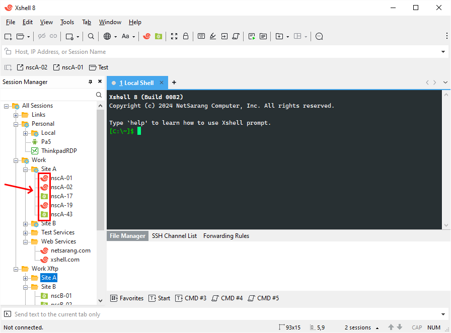NetSarang's tweet photo. Beginning with Build 0082, #Xshell and #Xftp session files can now be shared and used from each other's respective program. No need to create separate sessions for each.

Learn more and find setup instructions here: 
https://t.co/9WI1Y64GNN https://t.co/GvVMzf5pGn