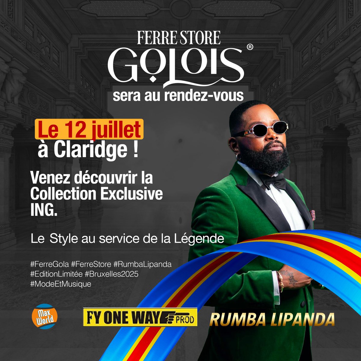 🔥 Le FerreStore sera au rendez-vous le 12 juillet à Bruxelles !

À l’occasion du concert privé Rumba Lipanda, découvrez en exclusivité la collection “ING - Édition Limitée” : des pièces uniques, élégantes et symboliques, créées spécialement pour cette soirée.