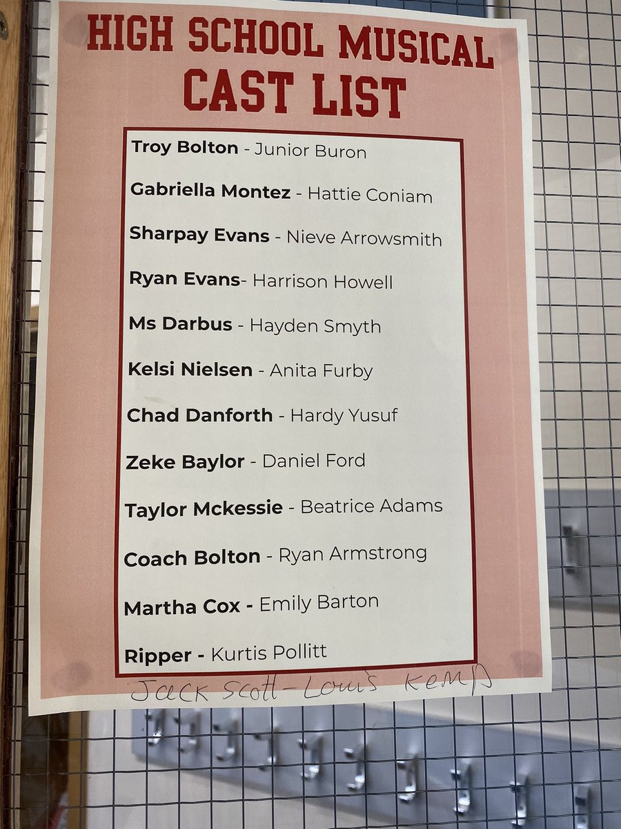 GWPerfArts's tweet photo. We are proud to announce our principal cast list for High School Musical. 

Show dates are 11-13 February and tickets will be on sale via ticket source in the new academic year. 

Bravo to everyone who auditioned! #GWproud https://t.co/mKPUA6NQzO