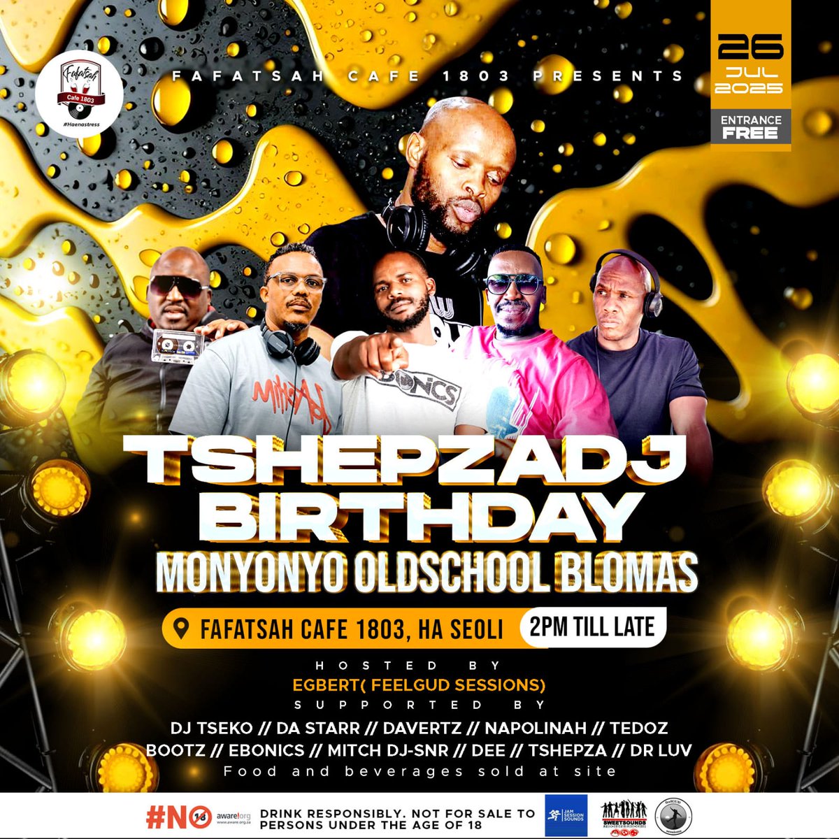Tshepzadj's tweet photo. 🥳26 July @Fafatsha Cafe (Maseru) https://t.co/KBKrpGoI2n
