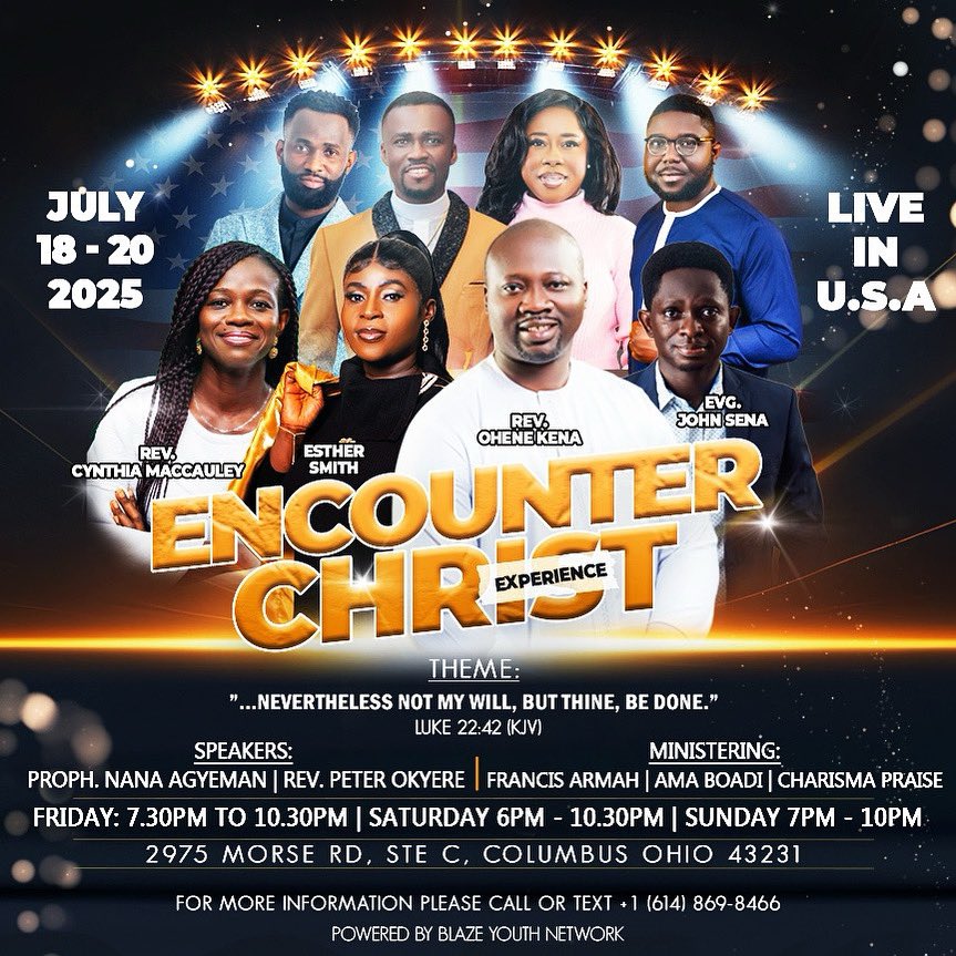 EstherSmithGh's tweet image. I’m coming home this July… 🇺🇸❤️
I can’t wait to worship with you all at the ᴇɴᴄᴏᴜɴᴛᴇʀ ᴄʜʀɪꜱᴛ ᴇxᴘᴇʀɪᴇɴᴄᴇ this July 14th, 2025 in the U.S.A. 🇺🇸
I’m not just coming to sing, I’m coming to worship with other powerful gospel ministers in lifting up the name of our…