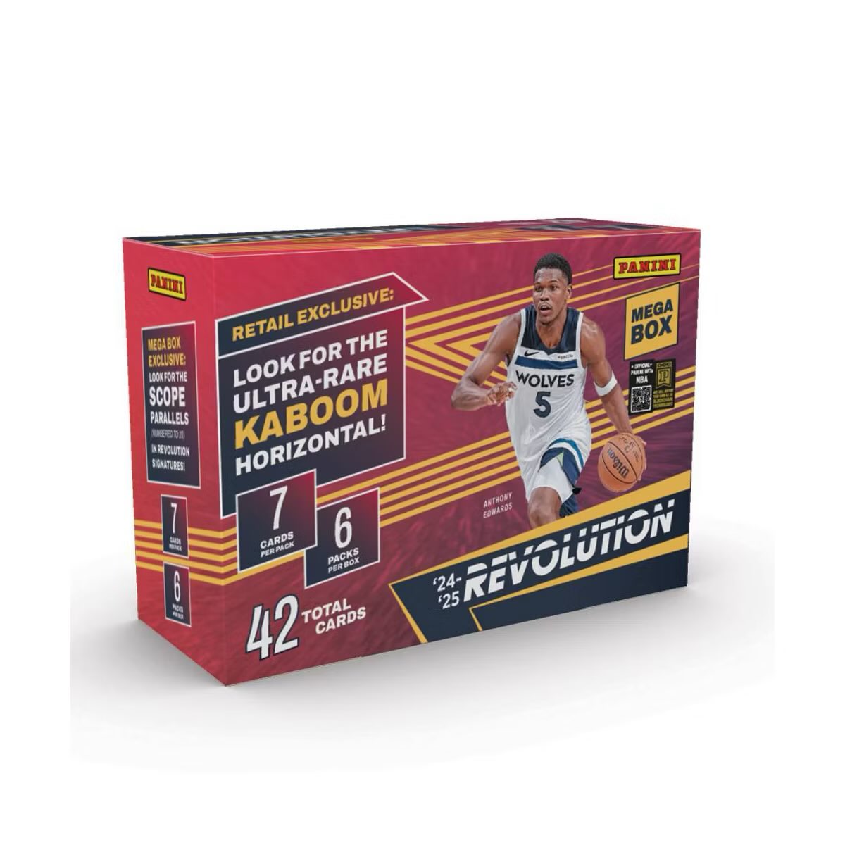 The Vault just got REVOLUTIONIZED. 🚀🔥

The ’24–25 Panini Revolution Mega Box is HERE

Scope Parallels. Shockwaves. And the ultra-rare KABOOM Horizontal.

42 cards of pure 🔥
Only the bold rip this kind of heat.

#RevolutionMega #KaboomHunt #VaultDrop #MintCondition
