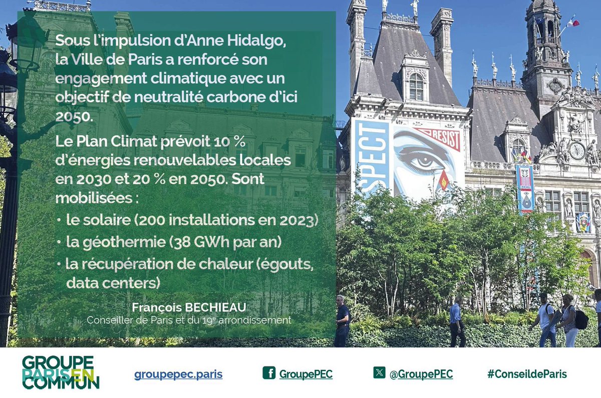 Élu-e-s Paris En Commun (@groupepec) on Twitter photo Au #ConseildeParis, <a href="/Fr_Bechieau/">Francois Bechieau</a> a rappelé les engagements et les actions de la Ville de Paris en faveur de la neutralité carbone d’ici 2050. Au #ConseildeParis, <a href="/Fr_Bechieau/">Francois Bechieau</a> a rappelé les engagements et les actions de la Ville de Paris en faveur de la neutralité carbone d’ici 2050.