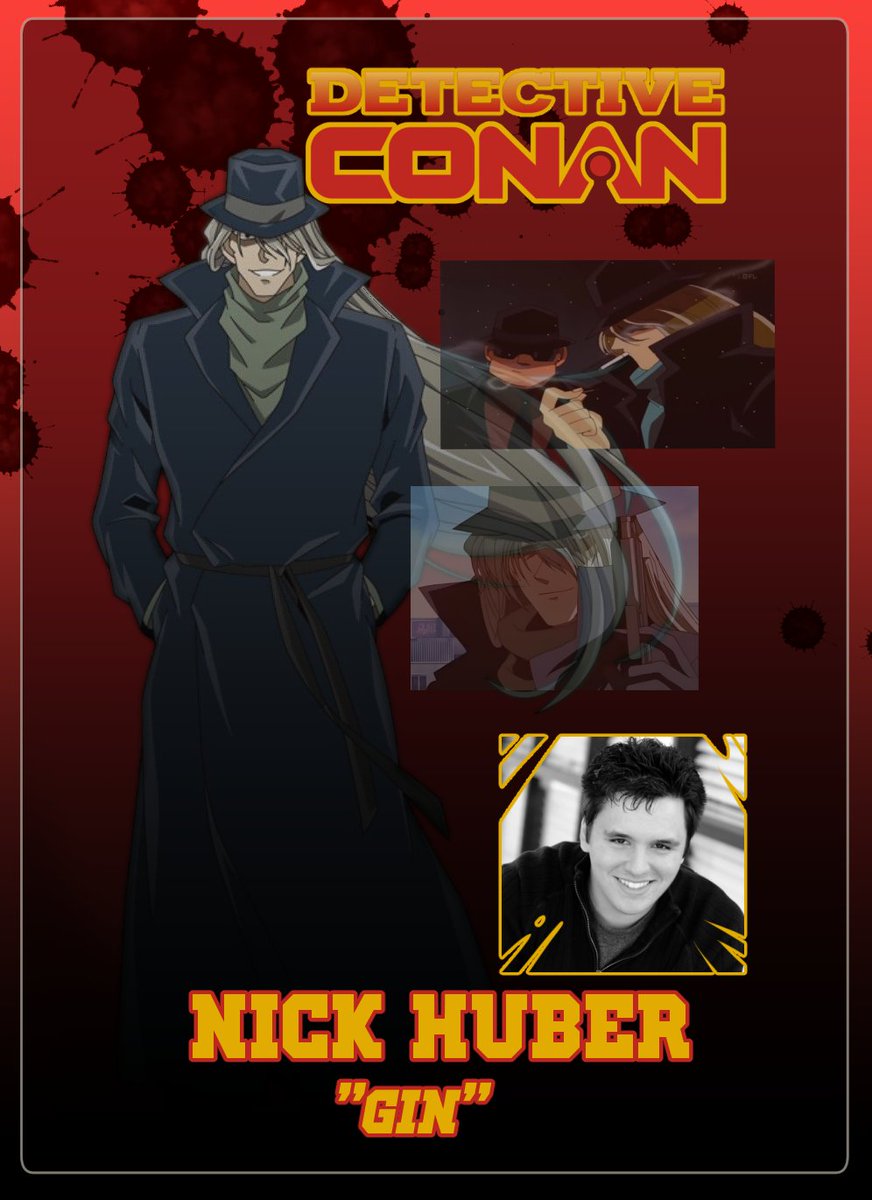NickH_VA's tweet image. "So long...great detective." 🕵🏼♂️
I'm incredibly honored to announce that I voice Gin in TMS's new curated dub of Detective Conan! Very grateful to @StudioNanoCo, @tmsanime, and @soymilkpudding for letting me be a part of this legendary anime. Catch it on Netflix and Crunchyroll!