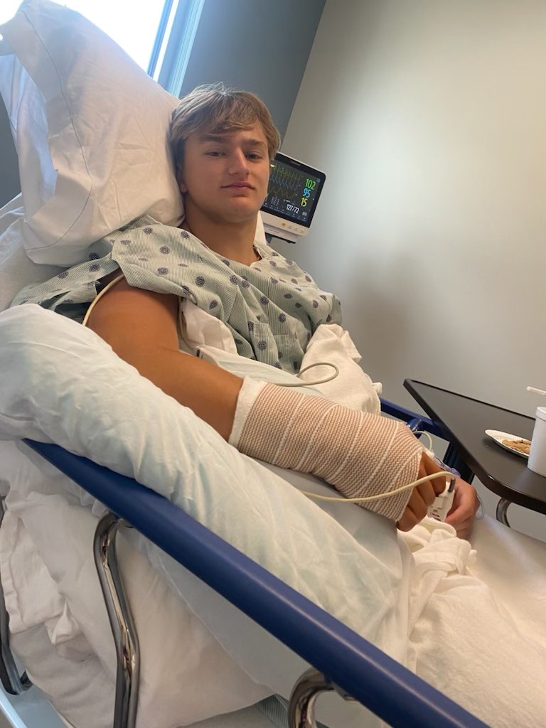 Austin Collins (C/O 27’) ATH/LB (@ac_collins09) on Twitter photo Surgery went well yesterday! Currently suffering from a right thumb fracture along with lumbar stress. Should be good to go early August. Thank you Oak Orthopedics!
<a href="/LWWestWarriorFB/">Lincoln-Way West Football</a> Surgery went well yesterday! Currently suffering from a right thumb fracture along with lumbar stress. Should be good to go early August. Thank you Oak Orthopedics!
<a href="/LWWestWarriorFB/">Lincoln-Way West Football</a>