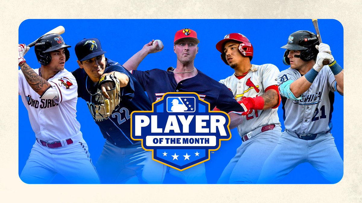 #Nats prospect Travis Sykora and #Tigers prospect Kevin McGonigle headline June's Players of the Month.

See the full list of winners: atmlb.com/45UfApw