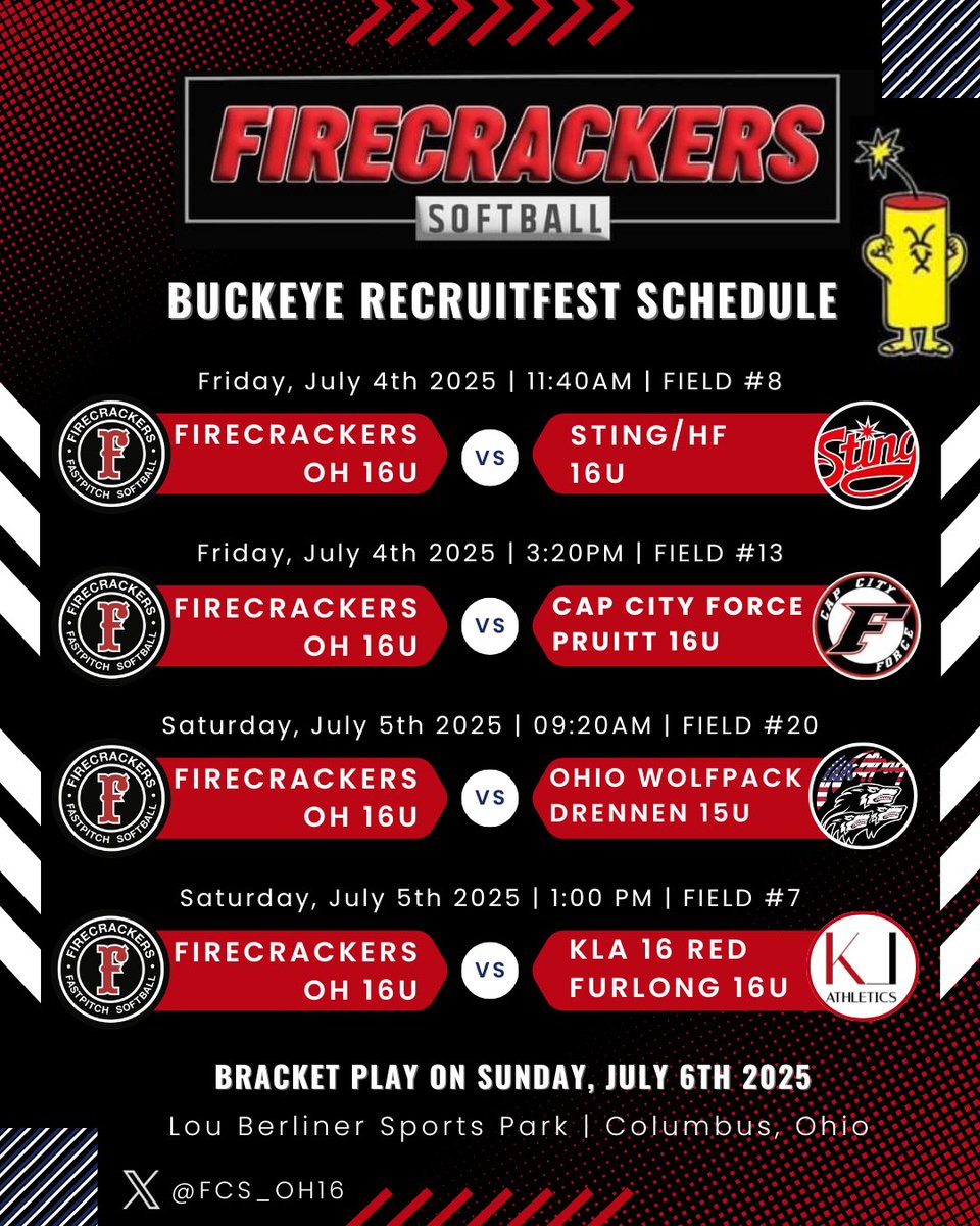 Heading down to Berliner park again this weekend for Buckeye Recruitfest!! Come and check out this great group of girls! 💪🧨🥎